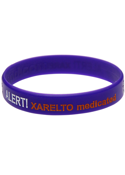 Xarelto Medicated Medical Bracelet