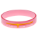 Customisable medical ID wristband made of durable silicone featuring double-sided bright colours.