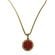 Stainless Steel Gold Round Pendant Necklace