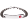 Stainless Steel Slim Red Bracelet