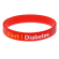 Diabetes - Red Reversible Write On Medical Bracelet