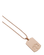 Rose Gold Dog Tags