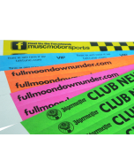 Tyvek Black Printed Wristbands