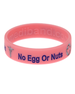 Egg & Nut Allergy - Pink Medical Bracelet