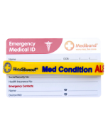 Medical Condition ID Bracelet & Wallet Card