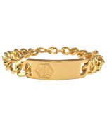 Gold Classic Medical Alert Bracelet (Stainless Steel)