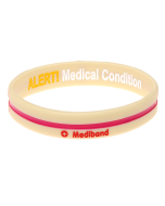 Cream Cross - Reversible Write On Medical Bracelet