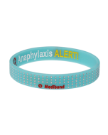 Designer Anaphylaxis Turquoise Dots Medical Alert Bracelet