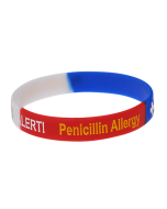 Penicillin Allergy Stripe Medical ID Bracelet