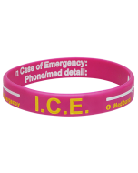 Pink ICE - Reversible Write On Medical ID Bracelet