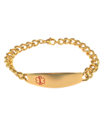 Stainless Steel Gold Curve Bracelet