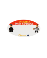Kids Travel Stickers - Red Spanish/English