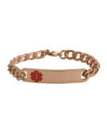 Rose Gold Slim Red Bracelet