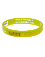 Neon Medical Condition Alert - Reversible Write On Medical Bracelet