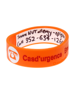 Kid's Write On Travel ID Bracelet - Orange