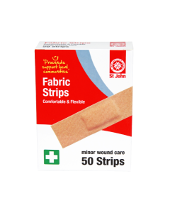 St John Fabric Bandage Strips 50s