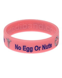 Egg & Nut Allergy - Pink Medical Bracelet