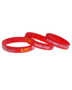 Penicillin Allergy Medical Alert Bracelet 3 Pack