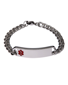 Stainless Steel Red Classic Bracelet - Blank