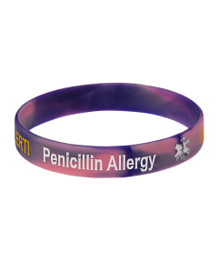 Penicillin Allergy Swirl Medical ID Bracelet