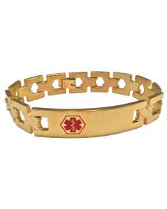 Stainless Steel Gold Link Bracelet