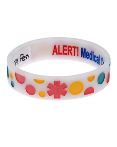 Bubbles - Reversible Write On Medical Bracelet