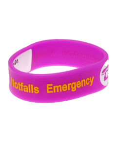Kid's Write On Travel ID Bracelet - Purple