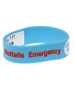 Kid's Write On Travel ID Bracelet - Blue
