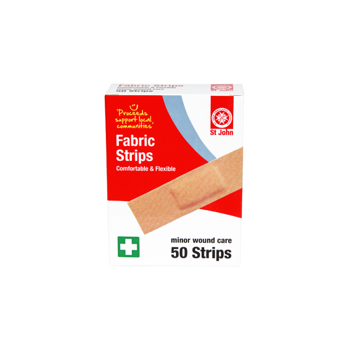 St John Fabric Bandage Strips 50s
