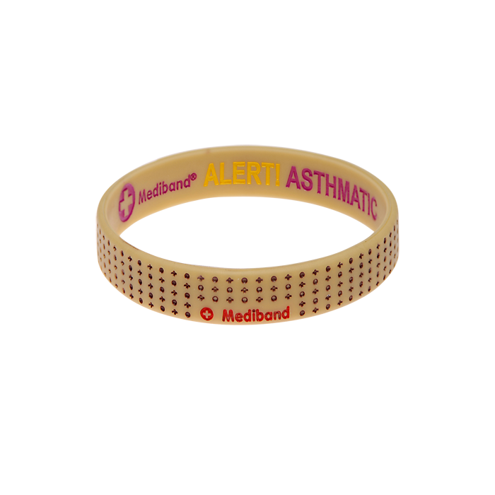 Asthmatic Alert - Reversible Designer Medical Bracelet