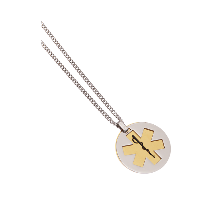 Stainless Steel Brass Pivot Pendant - Blank