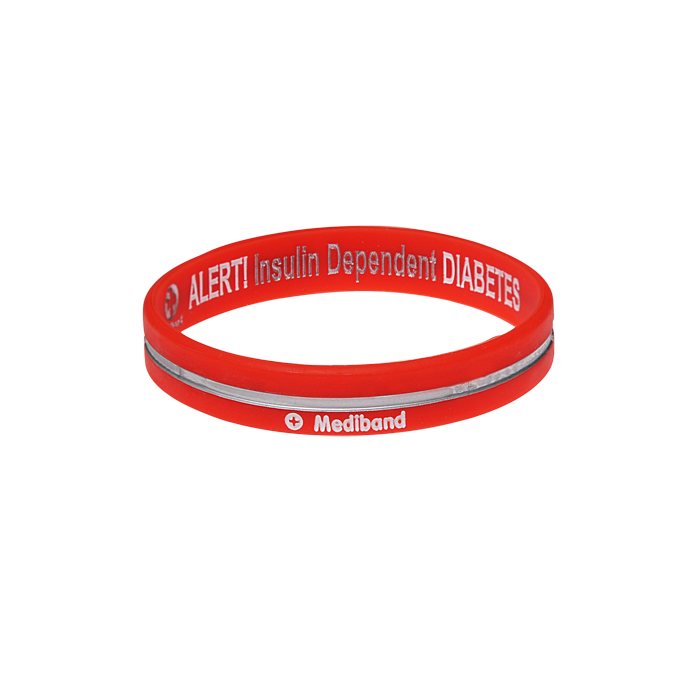 Diabetes Insulin Dependent Reversible Medical Bracelet