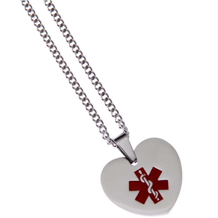 Stainless Steel Heart Pendant - Blank