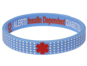 diabetes wristband, diabetes, wristband, medical id