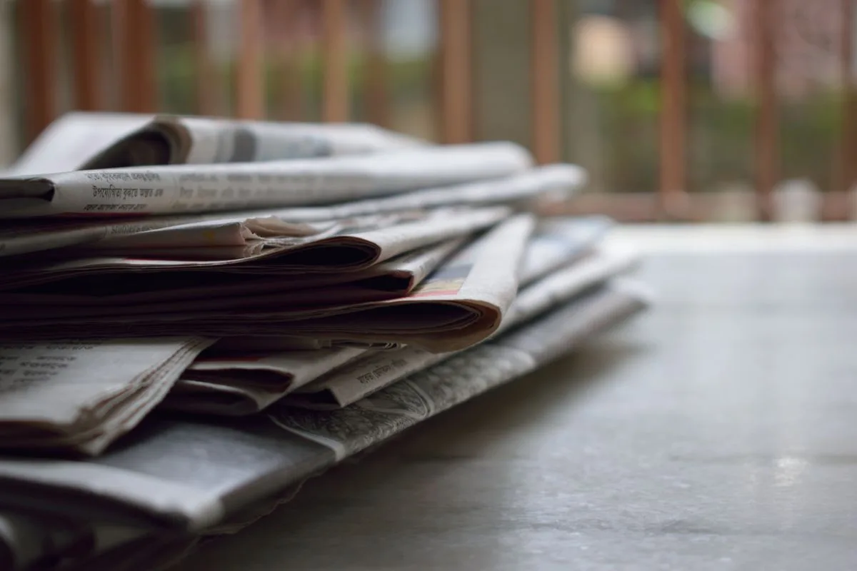 Australian newspaper showing latest health and medical updates