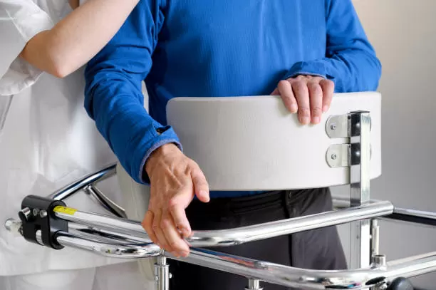 Person living with multiple sclerosis wearing a medical alert bracelet — Mediband MS medical ID