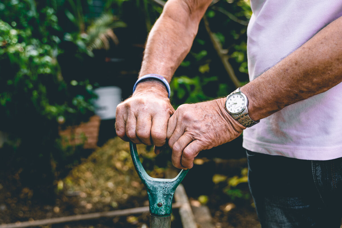 Older Australian wearing a Mediband — Aged Care funding pathways