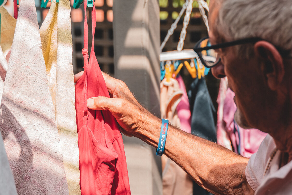 Older Australians at the market — Mediband supports the everyday situations where a medical ID matters
