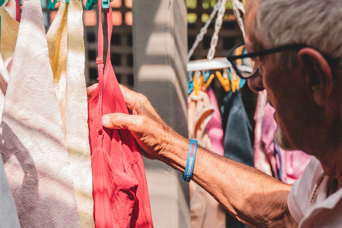 Older Australians at the market — Mediband supports the everyday situations where a medical ID matters