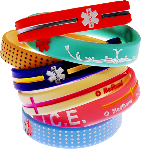 Fashionable medical alert bracelets by Mediband — stylish designs for every condition