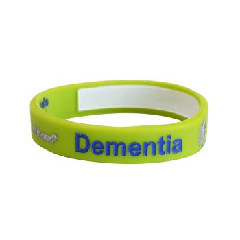 Dementia medical alert wristband — identification for dementia patients — Mediband