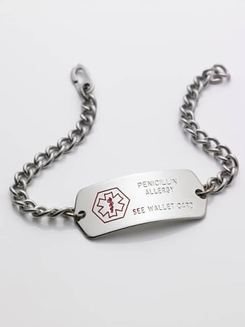 Medical Allergy Bracelet for People with Severe Food Allergies