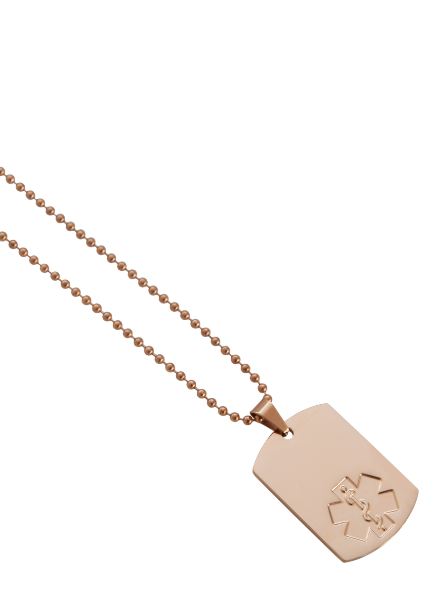 Rose Gold Dog Tags