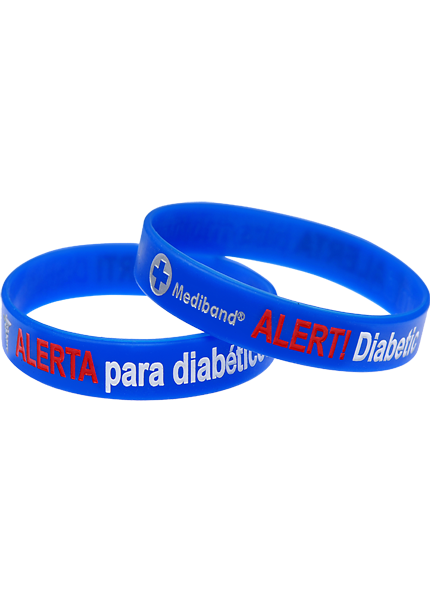 Diabetes Alert - Spanish / Portuguese Medical Bracelet