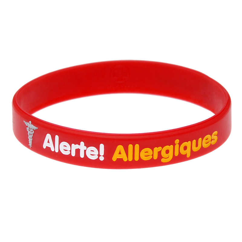 Allergy Alert French Medical Bracelet