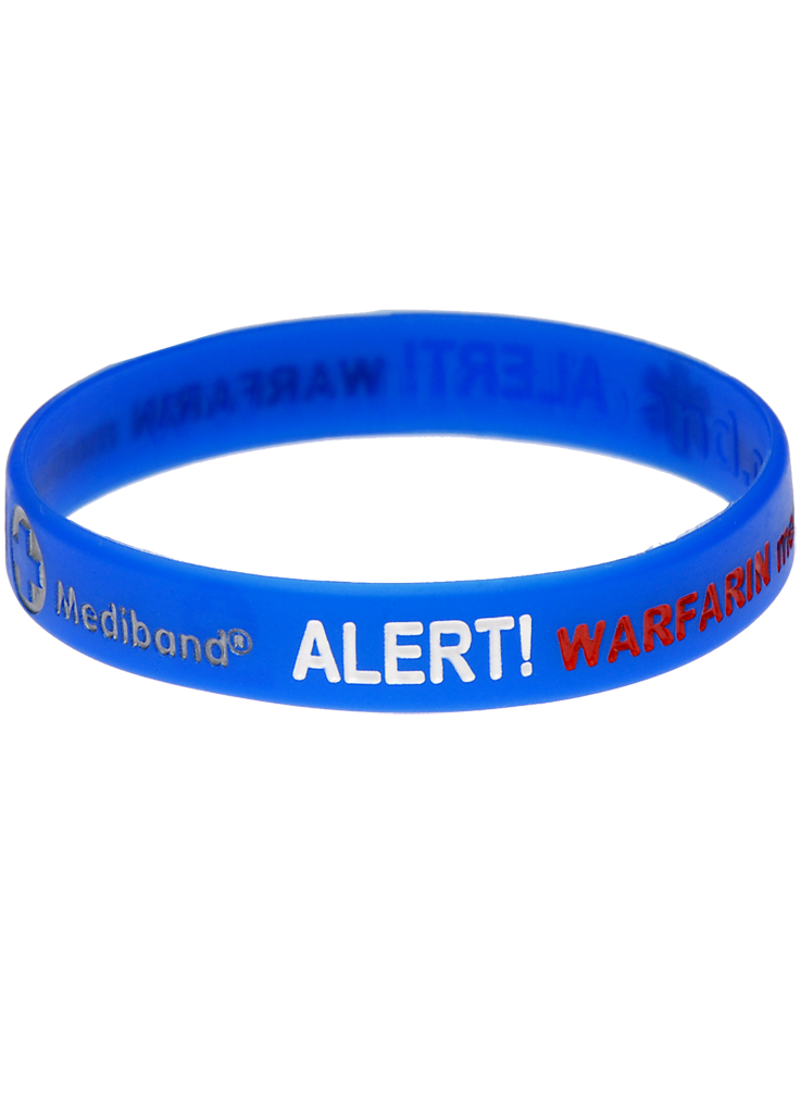 Warfarin Medicated Medical Bracelet