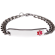 Stainless Steel Slim Red Bracelet
