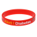 Diabetes - Red Reversible Write On Medical Bracelet