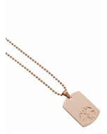 Rose Gold Dog Tags