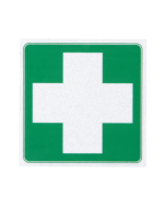 First Aid Cross Square Sticker